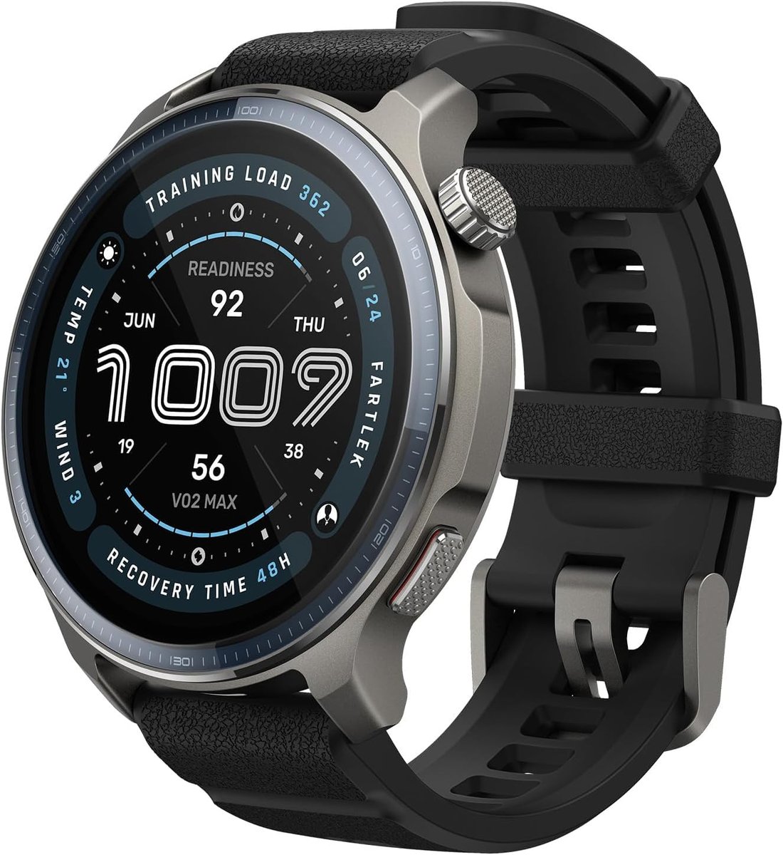 Amazfit Smartwatch Balance 2 Original 47mm AMOLED Display de Vidro Safira, Mapas Offline, GPS Dual Band, 21 Dias de Autonomia, 170+ Modos (Balance 2 Black)