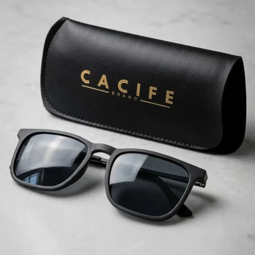 Óculos de Sol Quadrado Proteção UV400 + Case