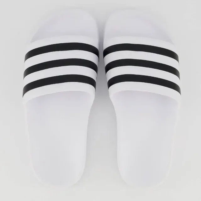 Chinelo Adidas Adilette Aqua Branco e Preto