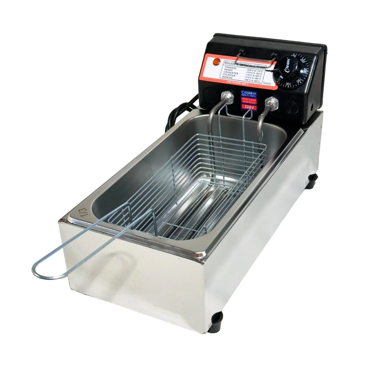 Fritadeira Elétrica Industrial Econômica Cuba 3L 110V