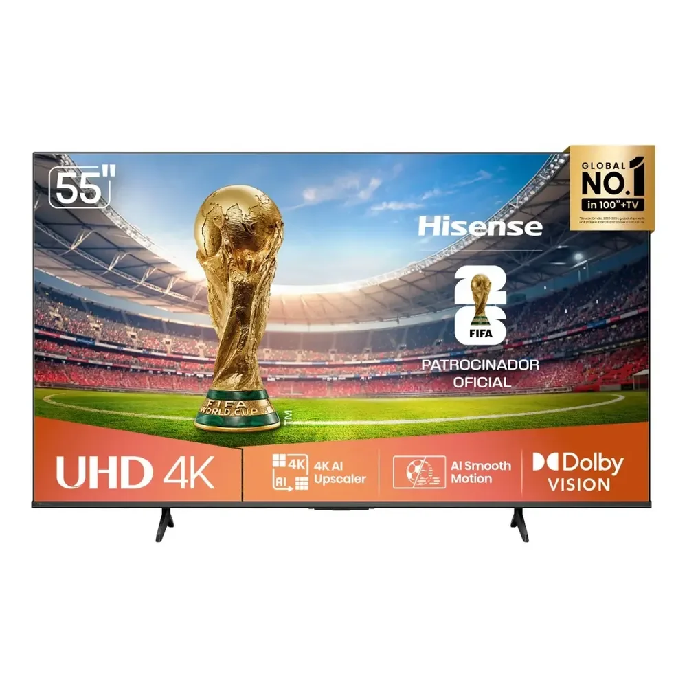 Hisense Smart TV 4K 55 Polegadas 55A6NV com Dolby Vision, HDR10