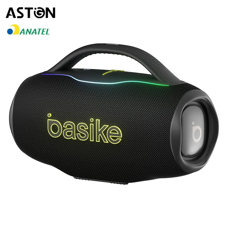 ✨Astgn X Basike Caixa De Som Sem Fio Boombox 100w 10000mah Ipx6 Rgb Hifi Tws