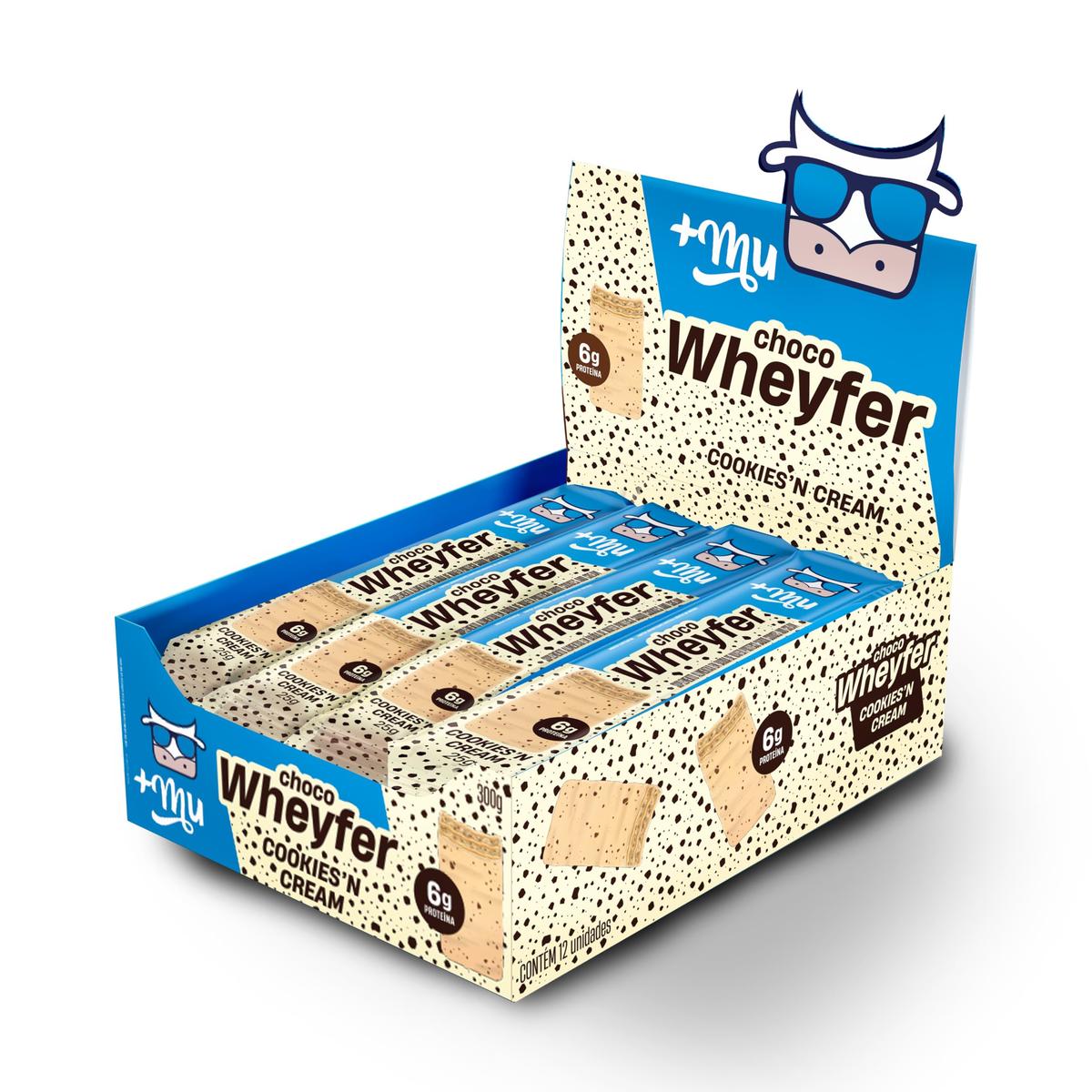 Kit com 12 +Mu Chocowheyfer Proteico 300g