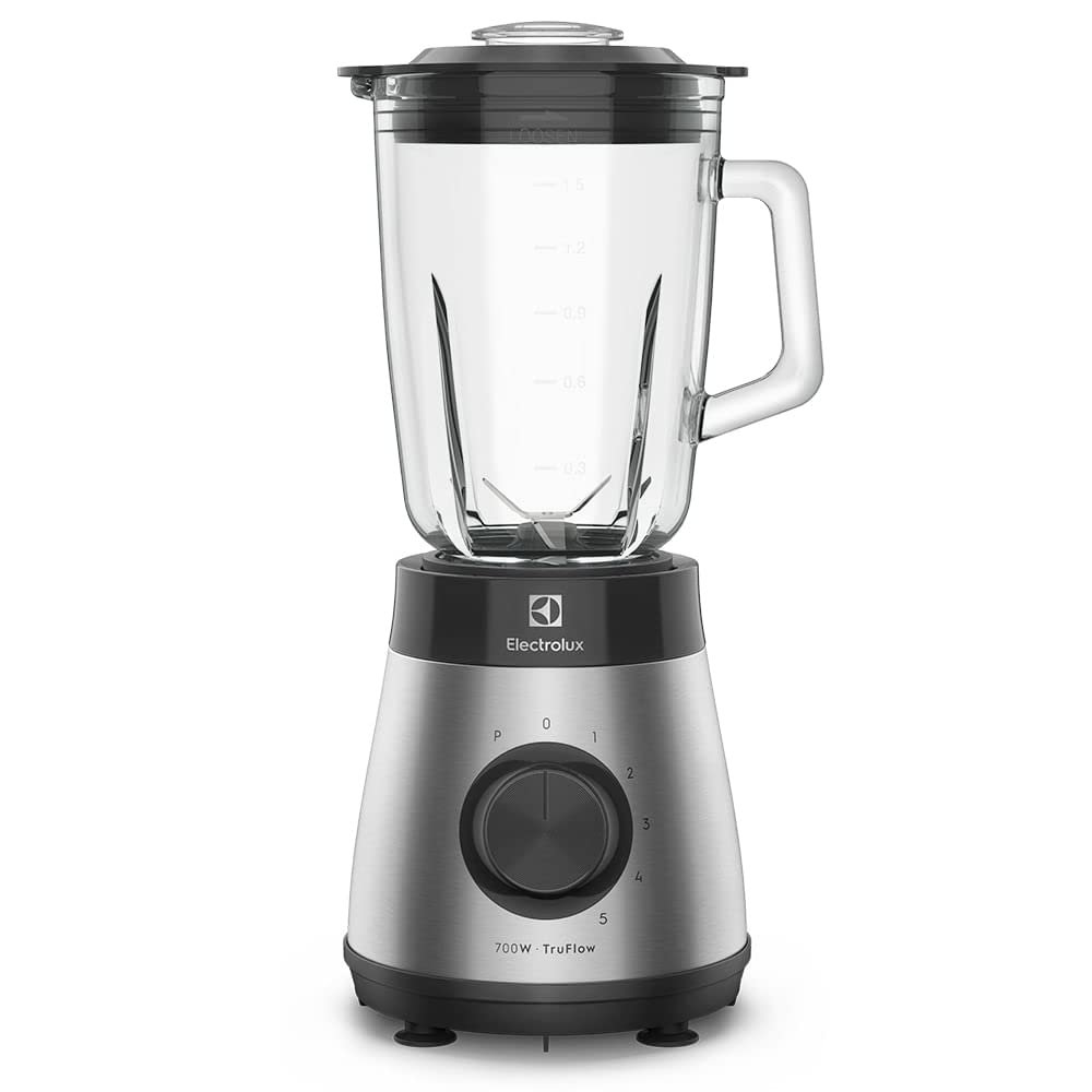 ✨Liquidificador Electrolux inox jarra de vidro resistente capacidade 1,5L 5 velocidades função pulsar 700W EBS30 127v✨️