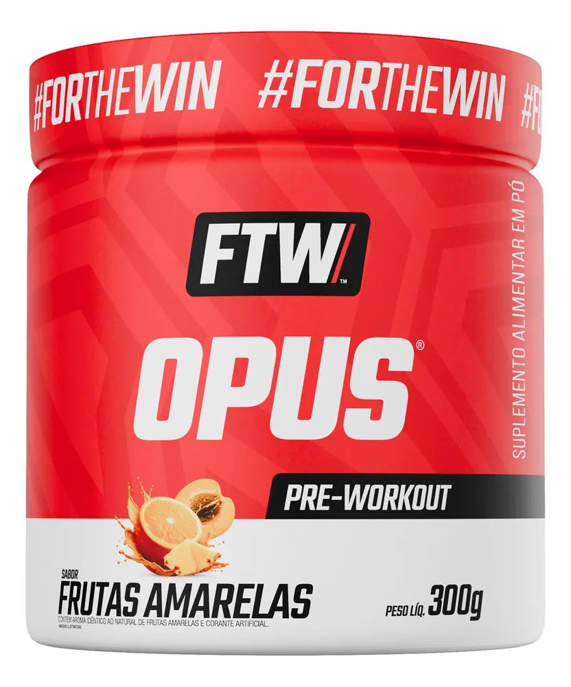 Opus Dei Pre Treino Pre Workout 300g Ftw Sabor Frutas Amarelas