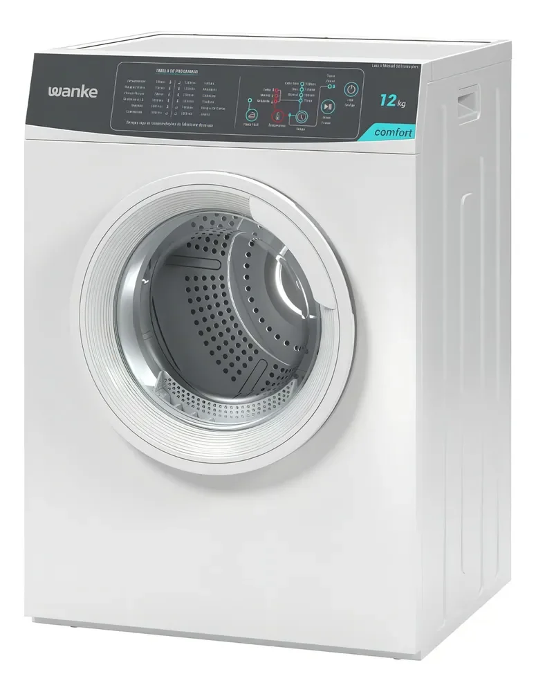Secadora de Roupas 12kg Wanke Comfort 12 Programas Branca SWSA120P