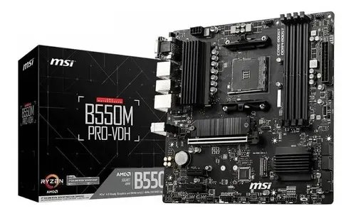 Placa-mãe MSI B550m Pro-VDH Am4 HDMI VGA Dport