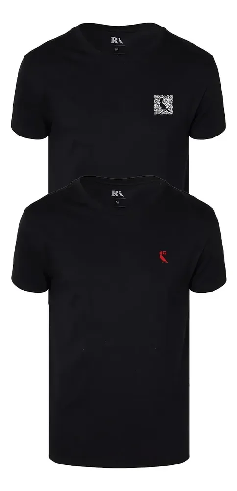 Kit 2 Camisetas Reserva Notificação E Qrcode