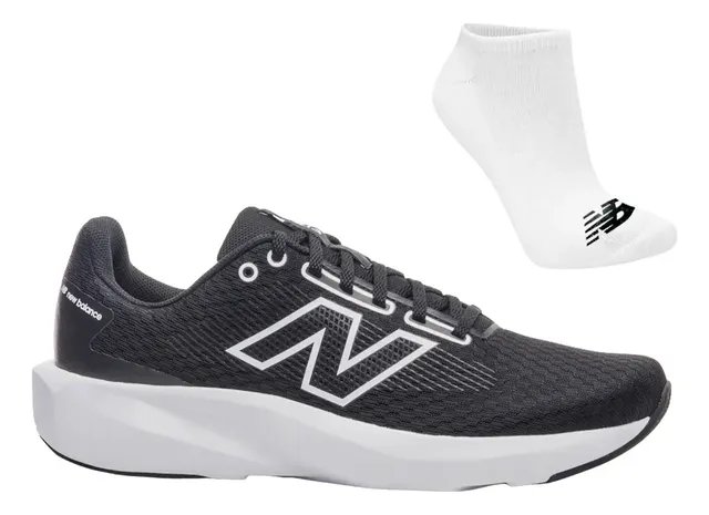 Tênis Masculino New Balance 413v3 Preto Confortável