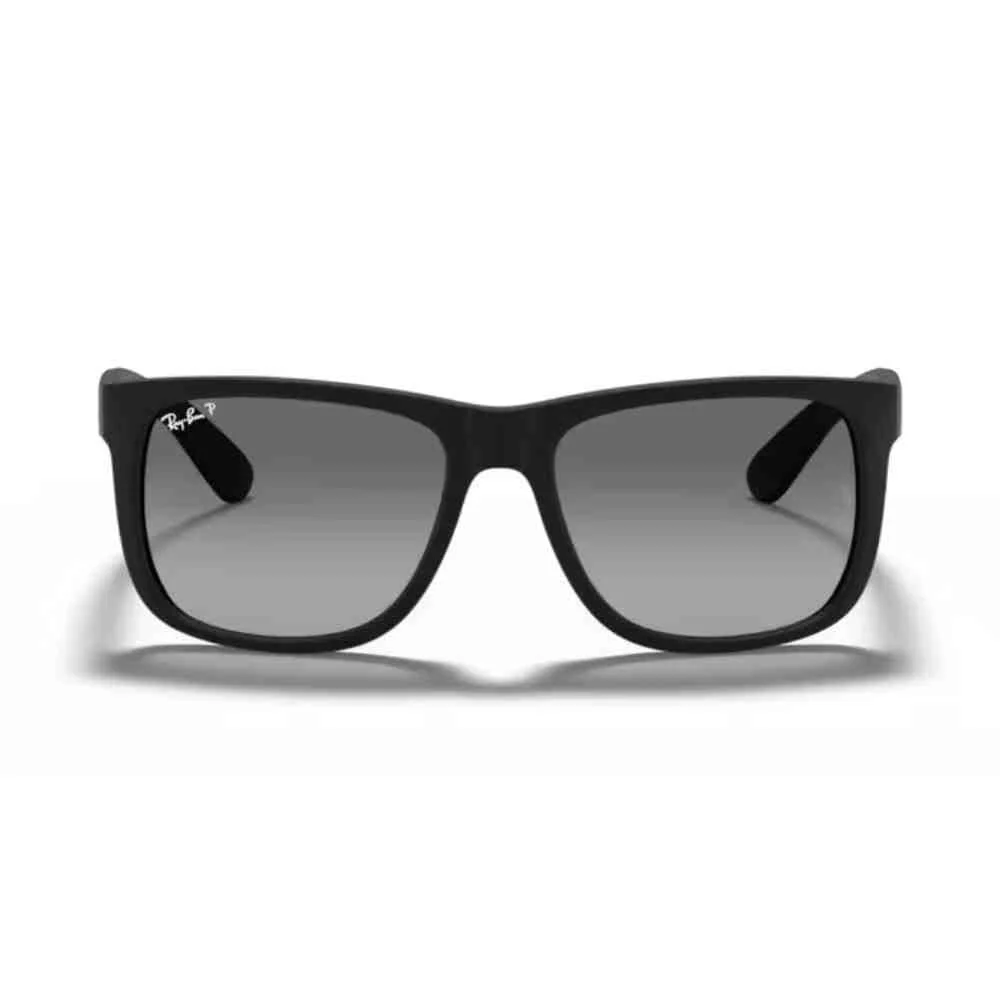 🛒 Óculos de Sol Ray-Ban Polarizado Justin 0RB4165L 622/T3 Tam 55 / Preto - Lentes Cinza Gradiente