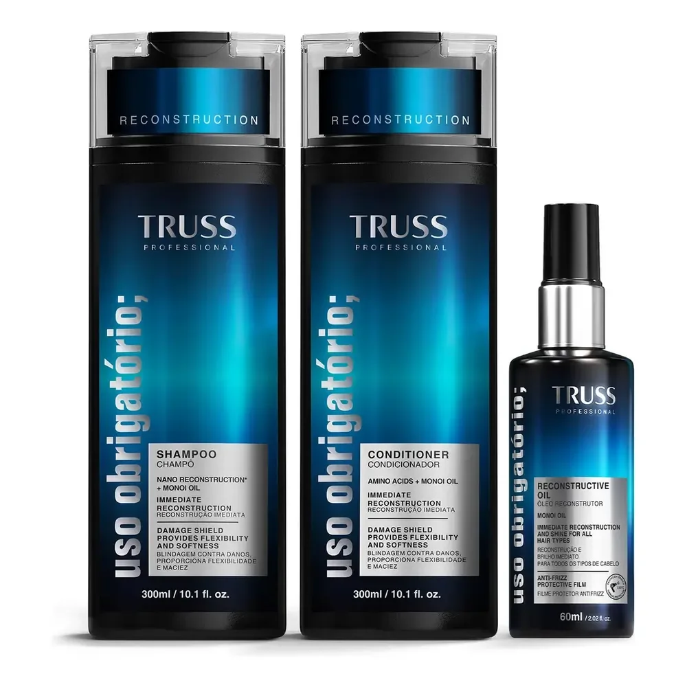 🛍️ Kit Truss Uso Obrigatório Reconstruction Oil (3 Produtos)