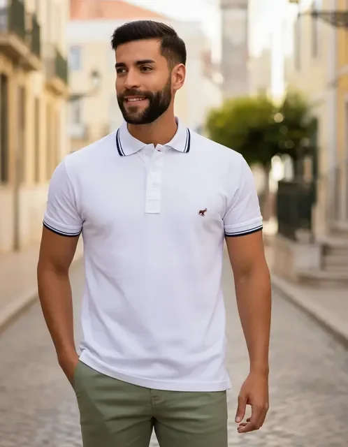⚫️ Camisa Polo Masculina Premium 100% Algodão Bamborra