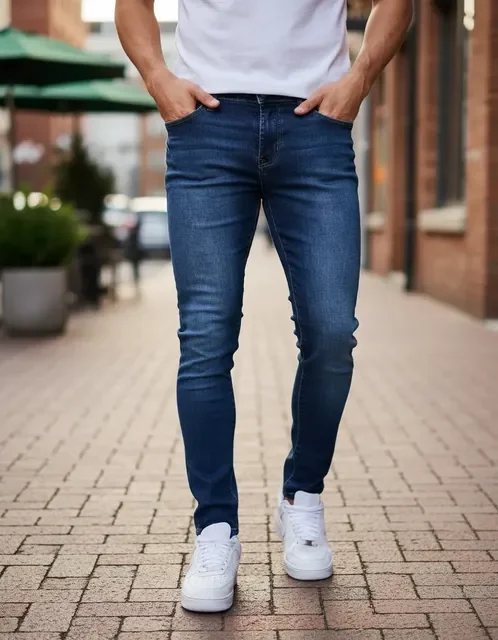 Calça Jeans Elastano Lycra (4 cores)