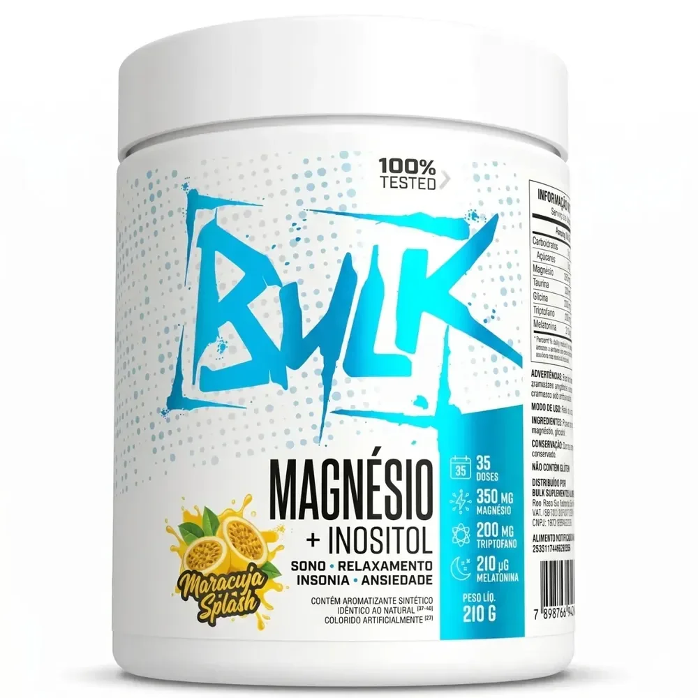 Magnésio Inositol 210g - Bulk Nutrition