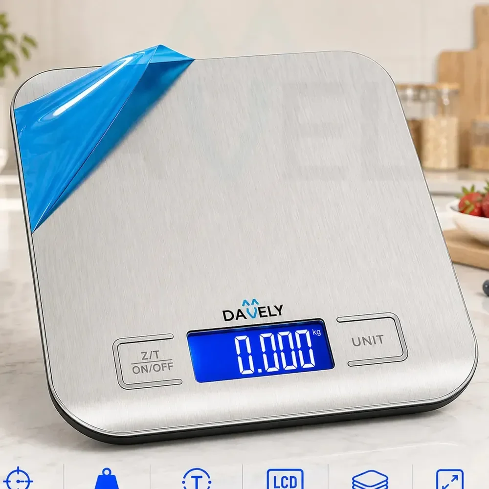 Balança Digital Cozinha Eletrônica Touch 10kg Inox