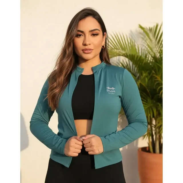 Casaco Blusa Proteção Solar Uv50+ Praia Academia