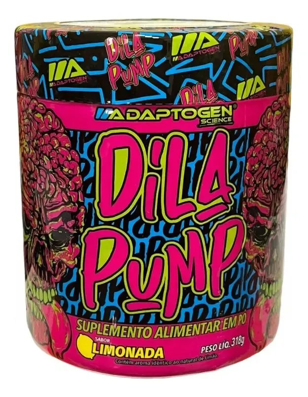 Suplemento Em Pó Dila Pump Pre Treino Sem Cafeína Adaptogen Science Pote De 318g Sabor Limonada