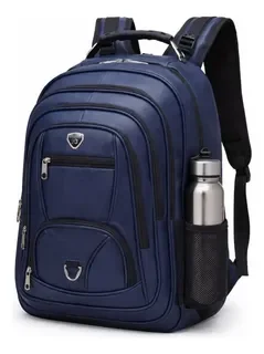 Mochila Bolsa Masculina Couro Faculdade Moderna Impermeável