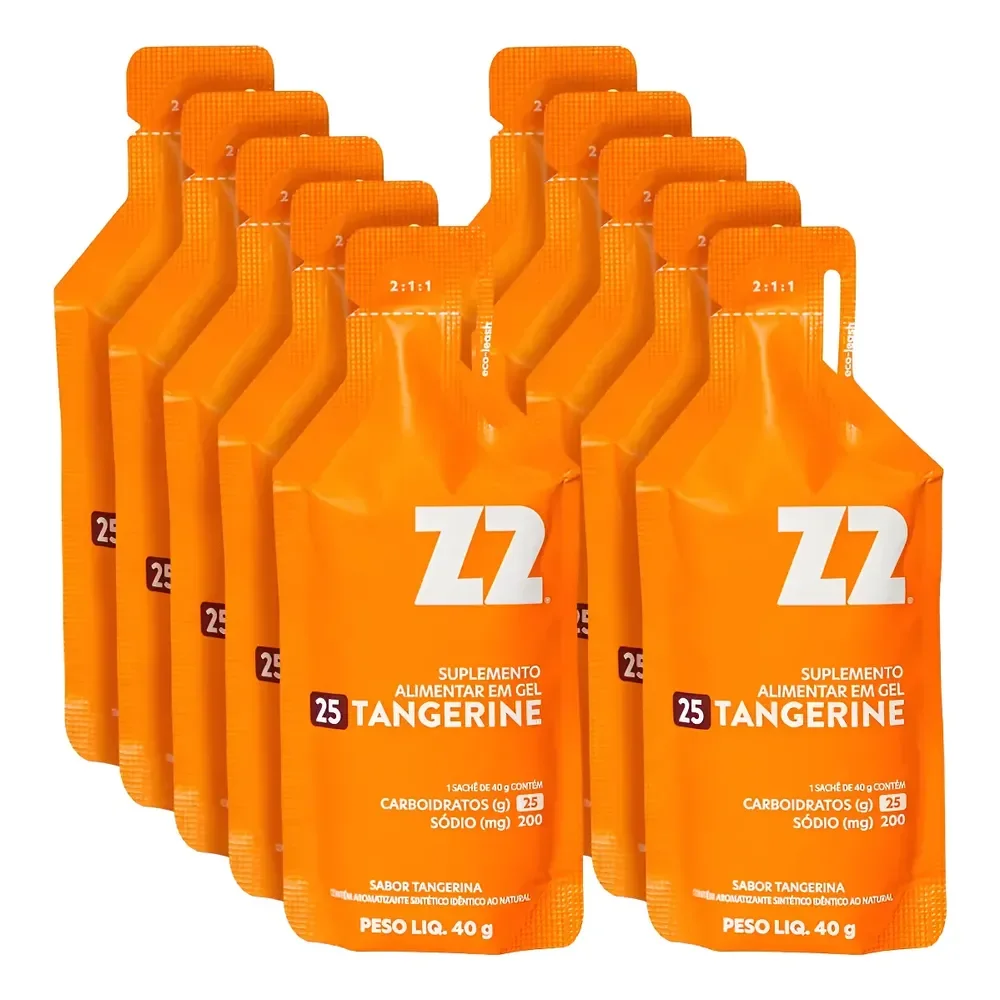 Box com 10 un Gel de Carboidrato Energy Gel Z2 Tangerine 40g