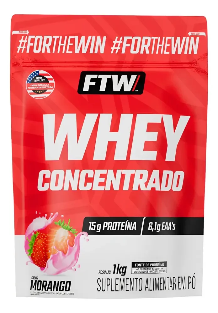 Whey Protein Concentrado FTW 1kg – Morango