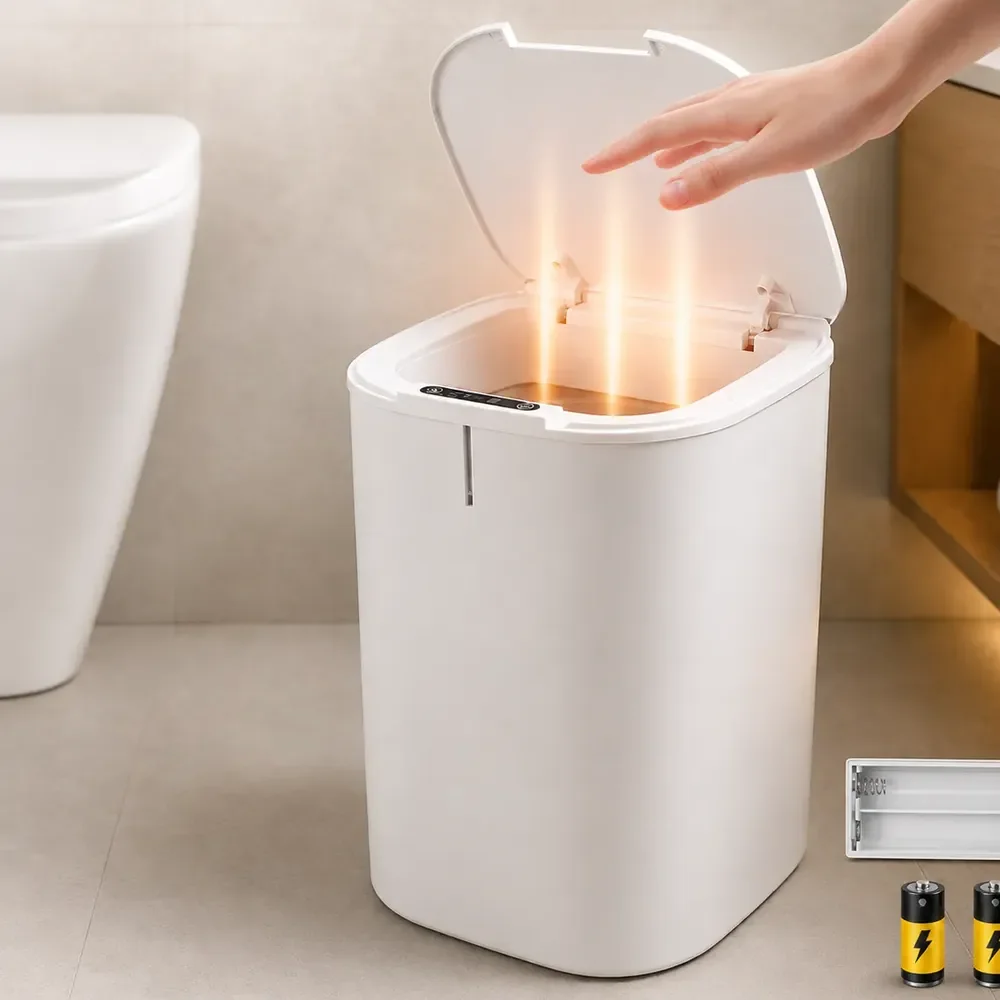 Lixeira Inteligente 16l Sensor Automático Tampa Touch