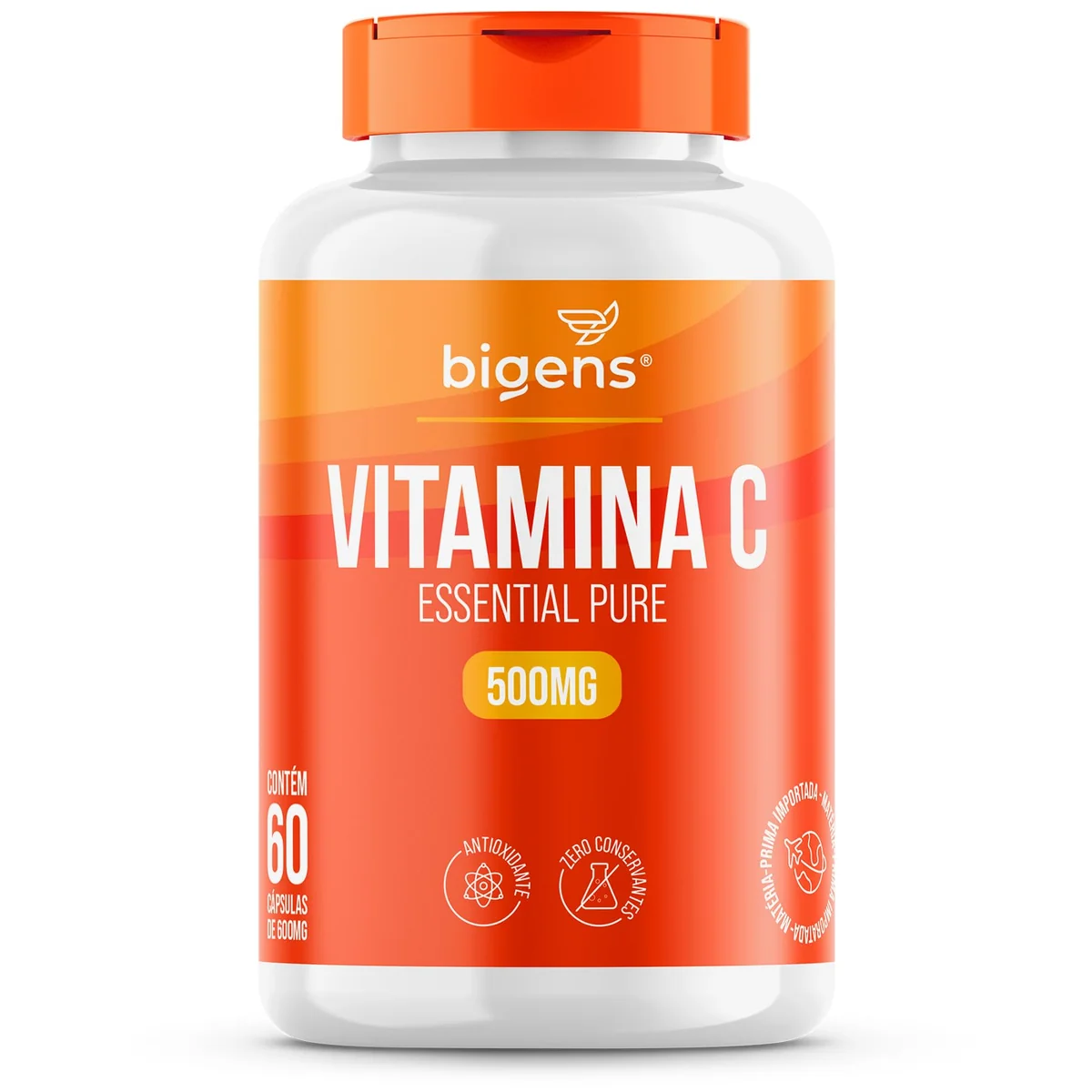 Vitamina C Essential Pure 500mg, 60 Cápsulas, Biogens