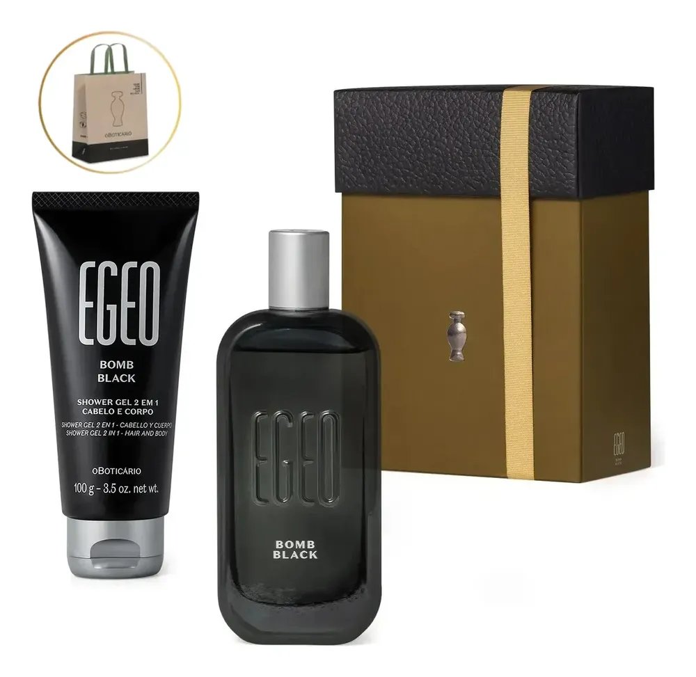 Egeo Bomb Black Kit Presente (2 Itens) O Boticário