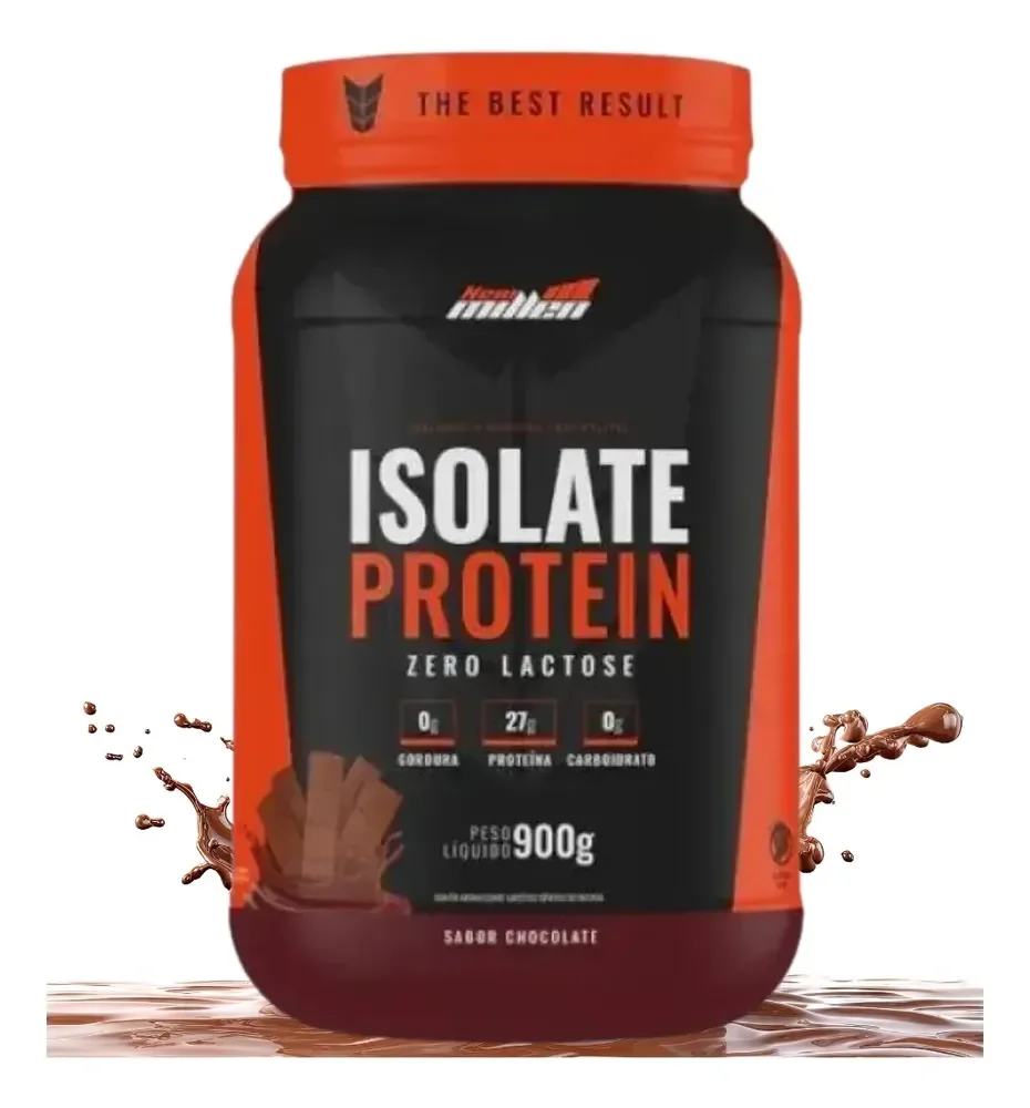 Suplemento Proteína Bovina Carne Isolada 900g New Millen Sabor Chocolate