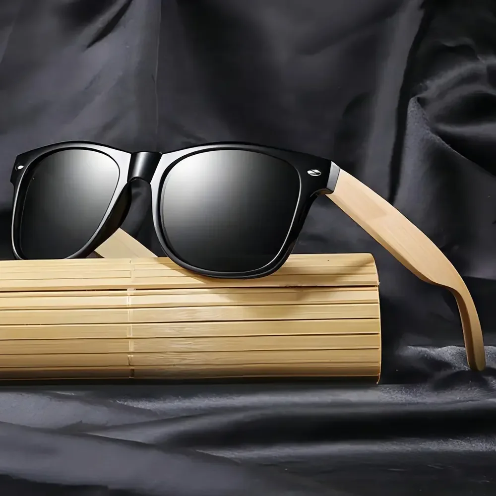 Óculos De Sol Quadrado Doxa Bambu