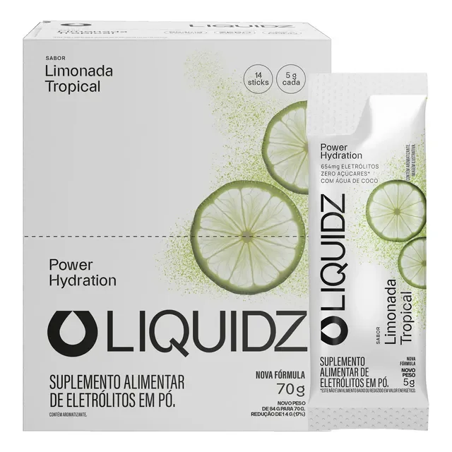 Pack 14 Sachês Liquidz Eletrólitos Zero Açúcar (8 Sabores)