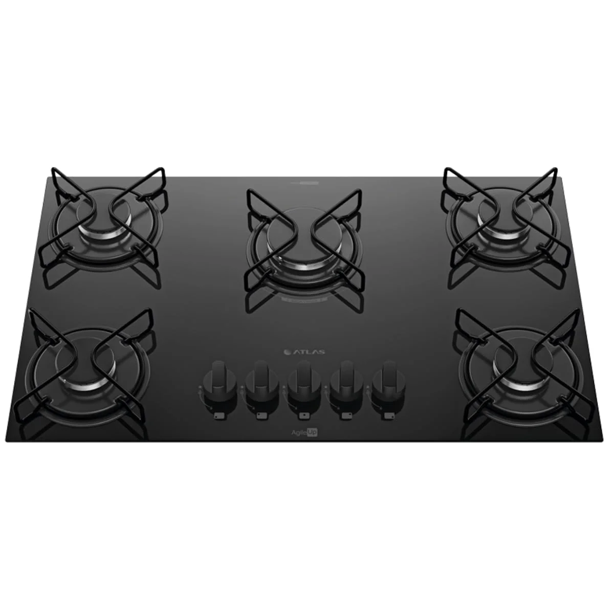 Cooktop Atlas 5 Bocas Ágile Up Mesa de Vidro