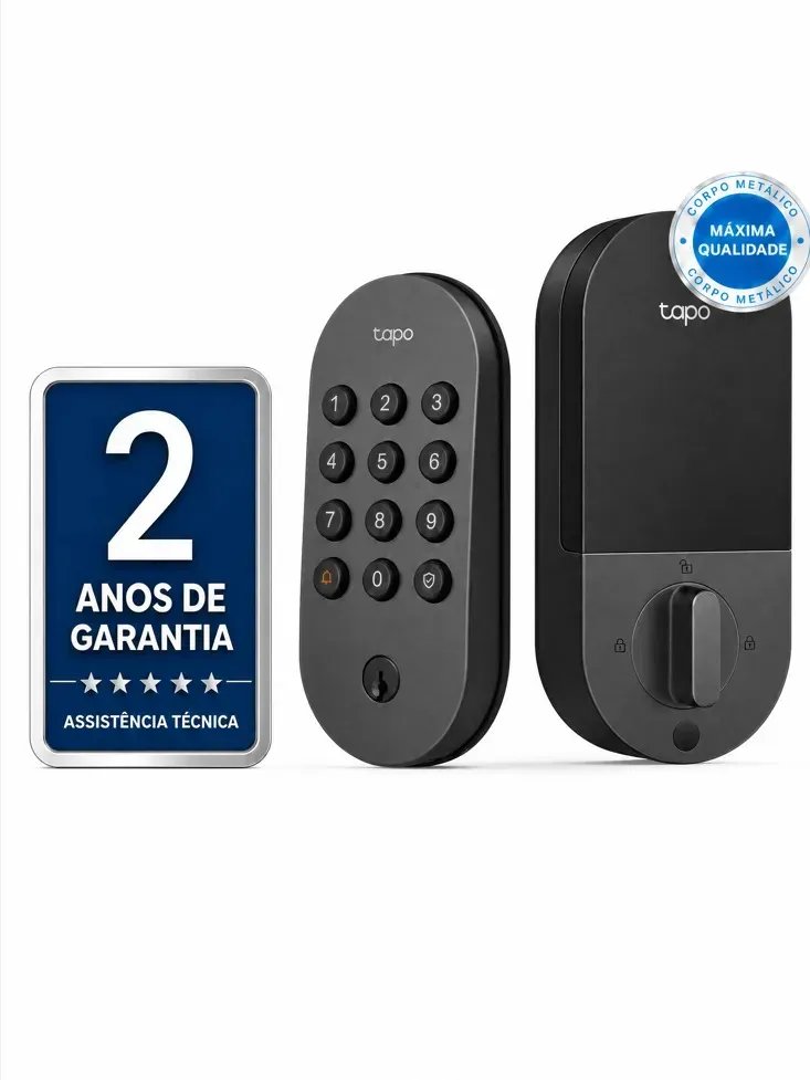 TP-Link Tapo DL100 Fechadura Digital Inteligente Wi-Fi com Até 200 Senhas