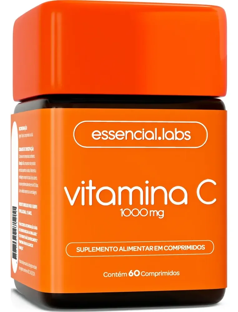 Vitamina C 1000mg Fórmula Concentrada E 100% Pura 60 Doses