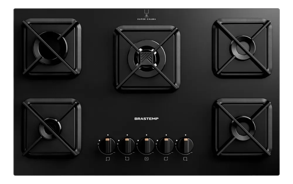 Cooktop Brastemp a Gás 5 Bocas - BDS75AE