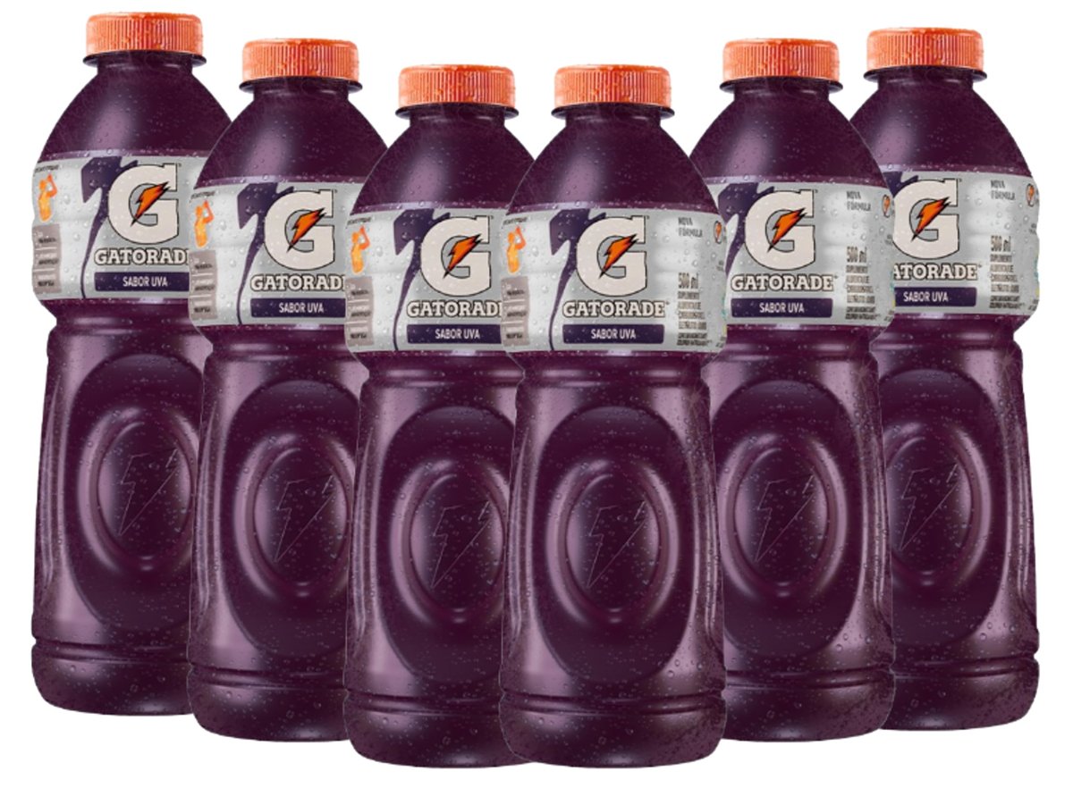 🔥Gatorade de Uva, 500ml, 6 unidades
