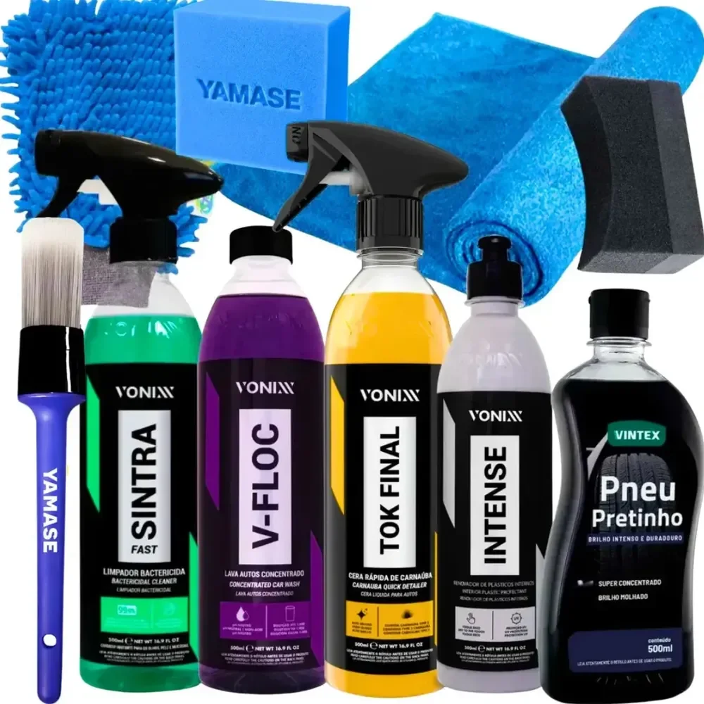 Kit Lavagem Shampoo Cera Tok Final Intense Sintra Fast Vonix