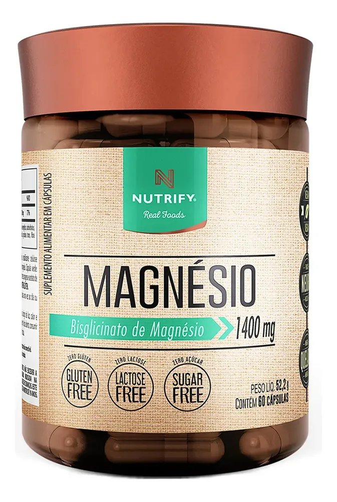Magnésio Bisglicinato 60 Cápsulas Nutrify