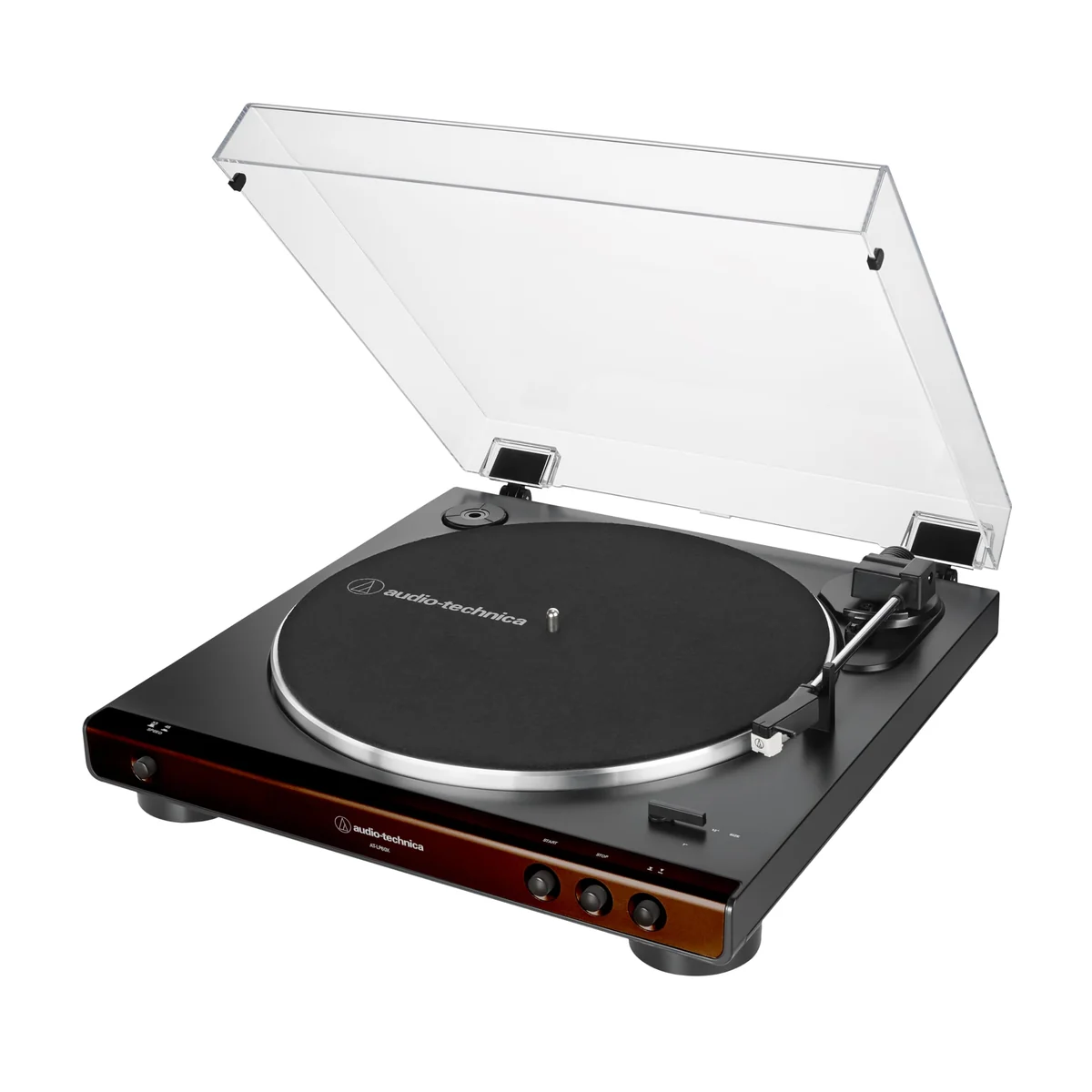 TocaDiscos Vinil AudioTechnica Automtico ATLP60XBW Marrom Bivolt 120240V