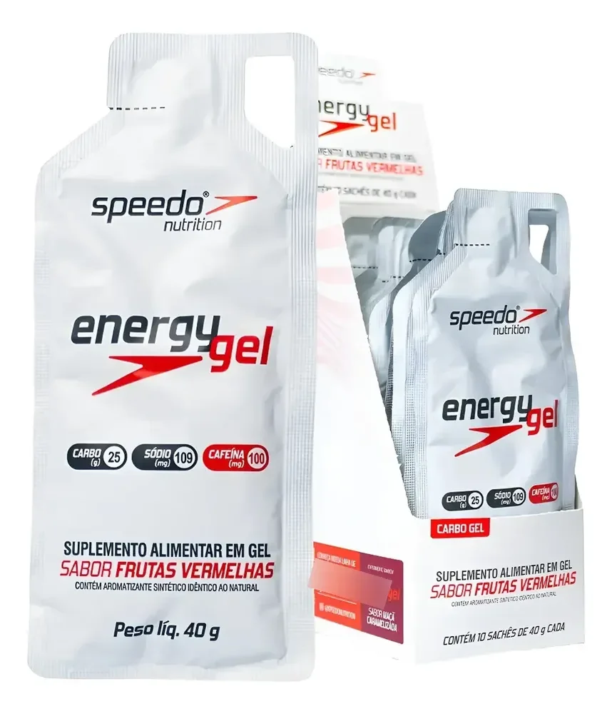 Box 10 Unidades Energy Gel Z2 Speedo Frutas Vermelhas