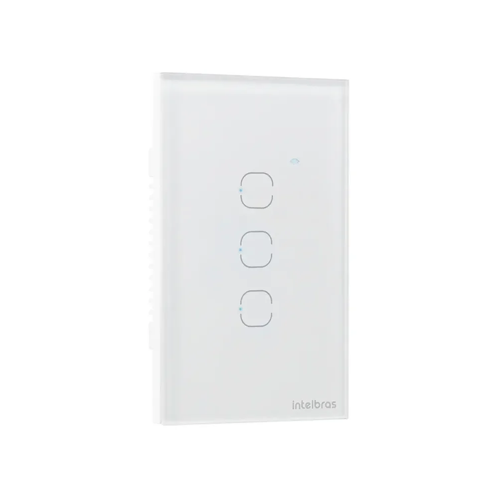 Interruptor Touch Inteligente 3 Teclas Eiw 1003 Intelbras Branco 127/220v