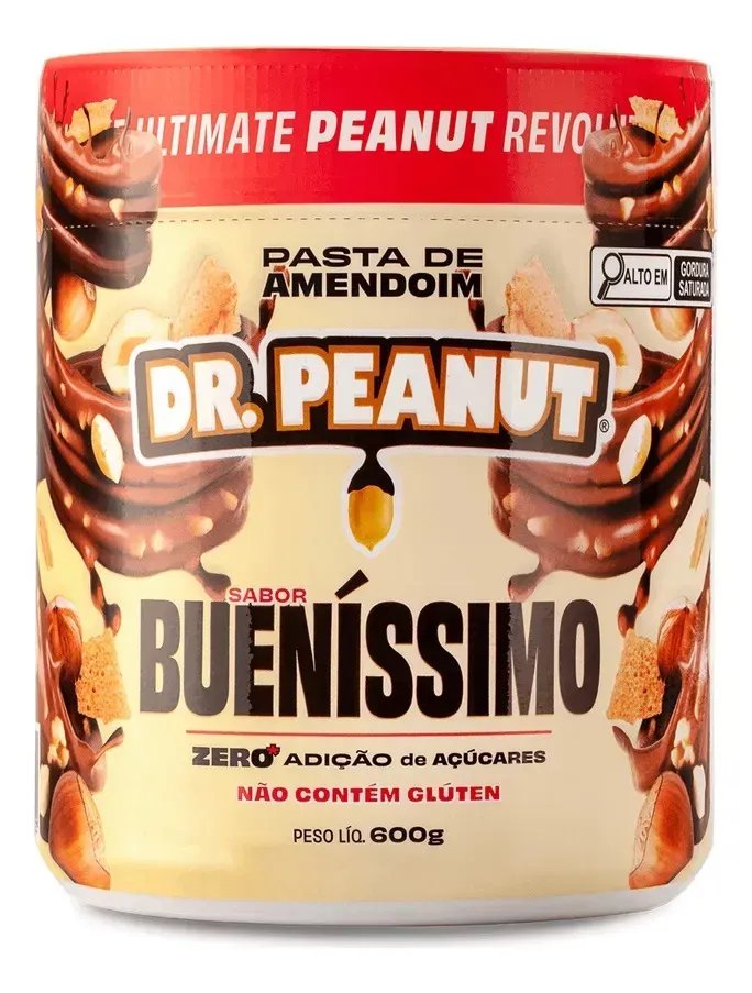 Suplemento Em Pasta Dr Peanut Melhor Pasta De Amendoim Amentoim Cremosa Sabor Buenissimo X 600g