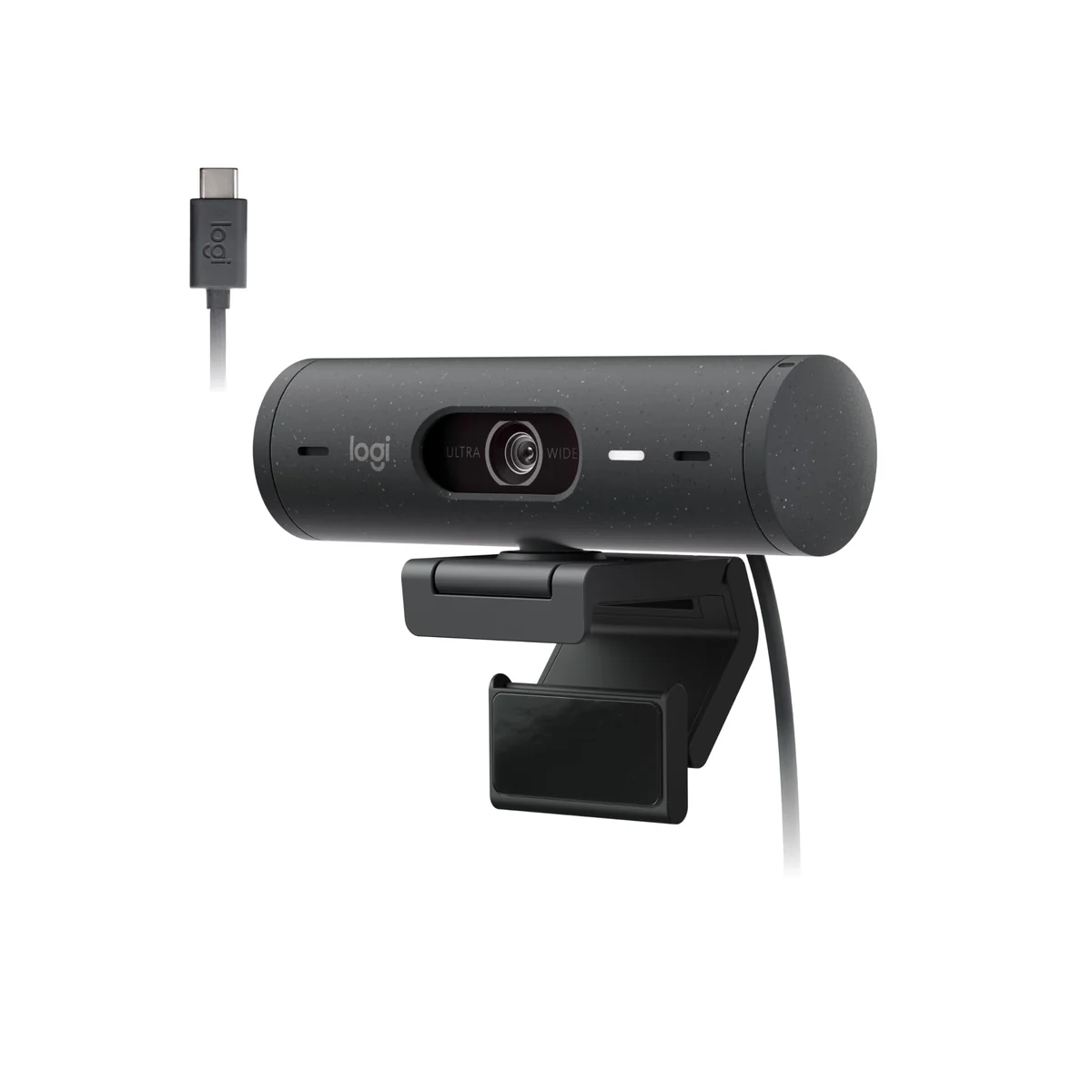 Webcam Full HD Logitech Brio 500, Câmera para PC com Microfones Duplos, Privacidade Integrada…