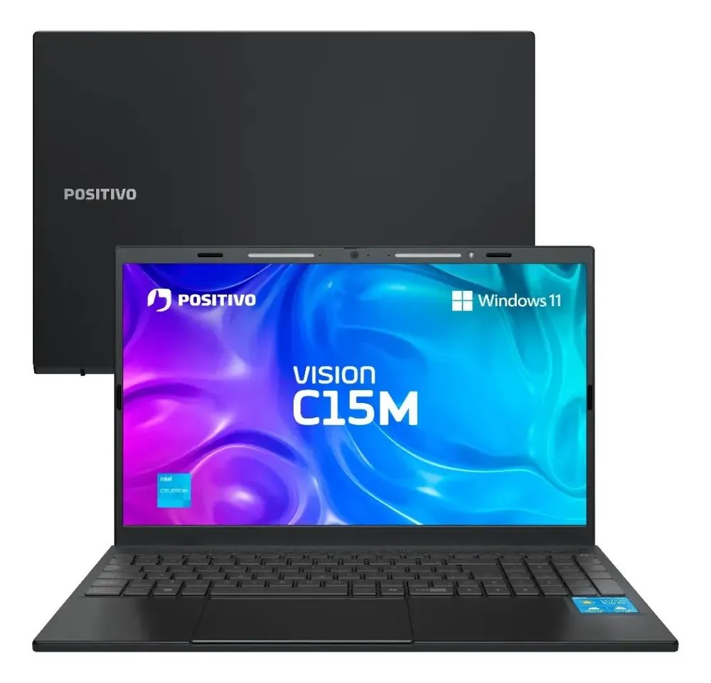 Notebook Positivo Vision Intel Celeron N4500 Windows 11 4GB RAM 128GB Full HD