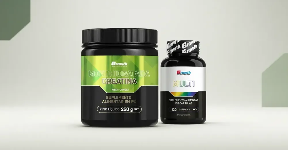 ✨Kit Growth: Creatina Monohidratada 250g + Multivitamínico 120 Cáps✨️