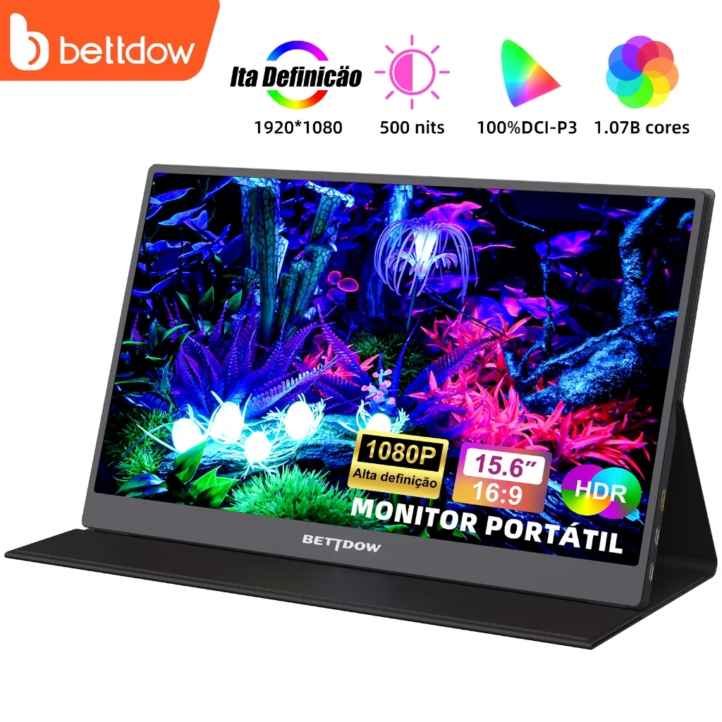 ✨BETTDOW  Monitor Portátil para laptop 15.6