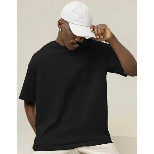 ⚫️ Camiseta Oversized Masculina Algodão Streetwear Premium