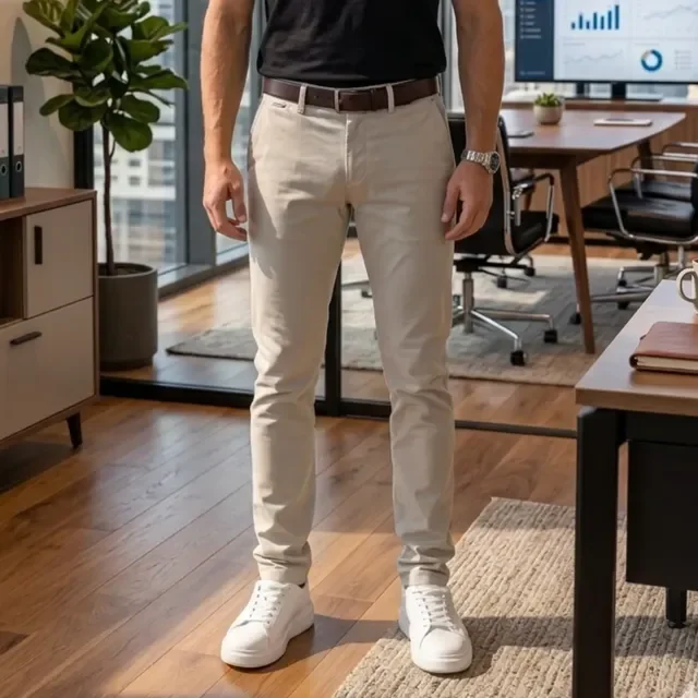 Calça Sarja Alfaiatari Slim c/ Bolso Faca - 4 cores