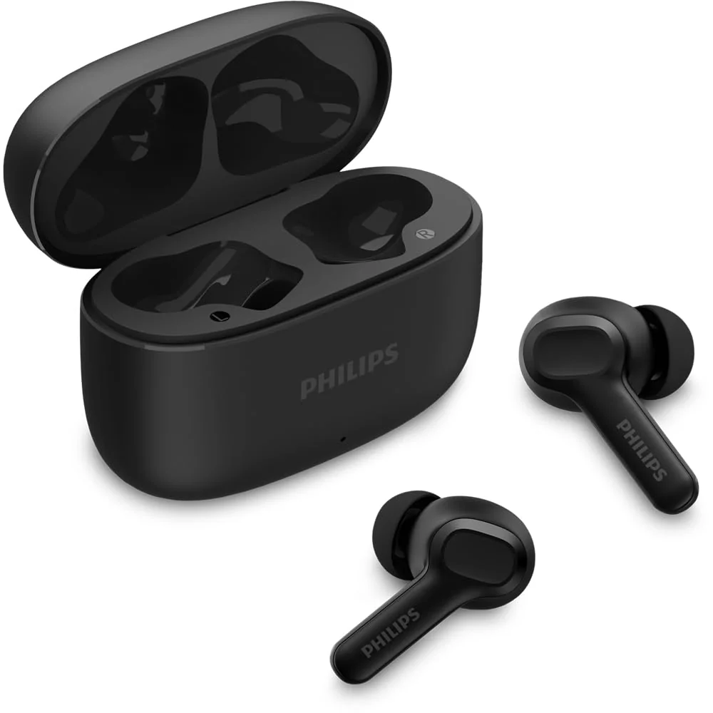 PHILIPS, Fone de Ouvido Sem Fio TWS, TAT1109BK/00, Bluetooth, Com Microfone, Até 24 horas de…