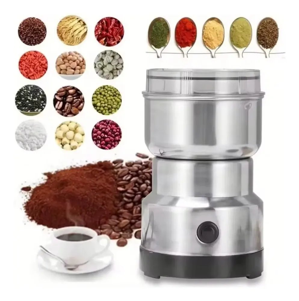 Moedor de Café Elétrico em Aço Inoxidável, 110V