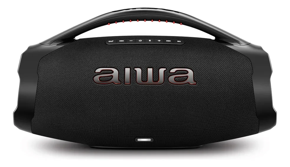 Caixa De Som Boombox Aiwa AWS-BBS-01-B 200w IP66 30hs De Bateria
